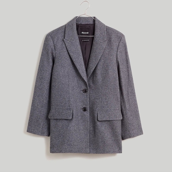 Madewell Marled Bedford Oversized Blazer - Picture 2 of 12